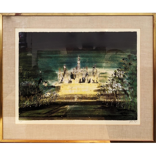 63 - JOHN PIPER (British 1903-1992), 'Chambord', screenprint 1971, signed and numbered 28/70 in pencil, 5... 