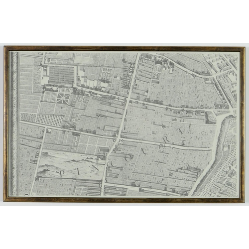 56 - AFTER CLAUDE LUCAS & LOUIS BERETEZ “PLAN DE PARIS” 20 separate panels that form one large map of Par... 