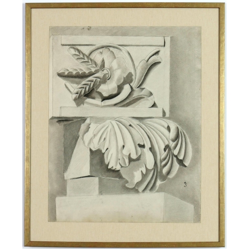 61 - A SET OF THREE LATE 19TH CENTURY FRENCH CLASSICAL CA CLASSICAL SCULPTURE STUDY and two studies for F... 