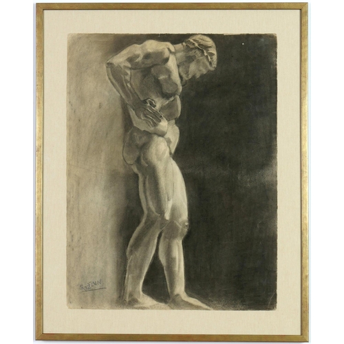 61 - A SET OF THREE LATE 19TH CENTURY FRENCH CLASSICAL CA CLASSICAL SCULPTURE STUDY and two studies for F... 