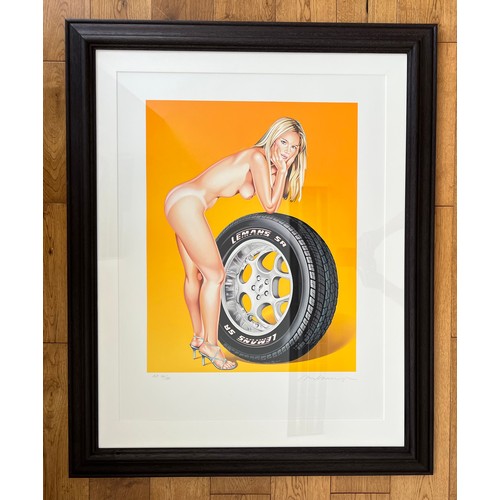 56 - MEL RAMOS (1935-2018), Tyra Tire, original silkscreen print 2004, signed by the artist in pencil, 57... 