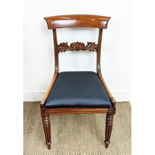 142 - DINING CHAIRS, a matched set of ten early Victorian mahogany including two armchairs and two William... 