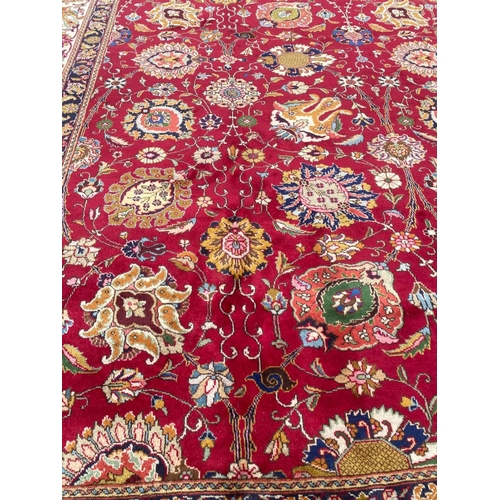 152 - ANTIQUE TABAZ SAFAVID DESIGN CARPET, 380cm x 205cm.