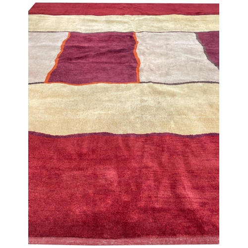 155 - VINTAGE ART DECO CARPET, 300cm x 205cm.