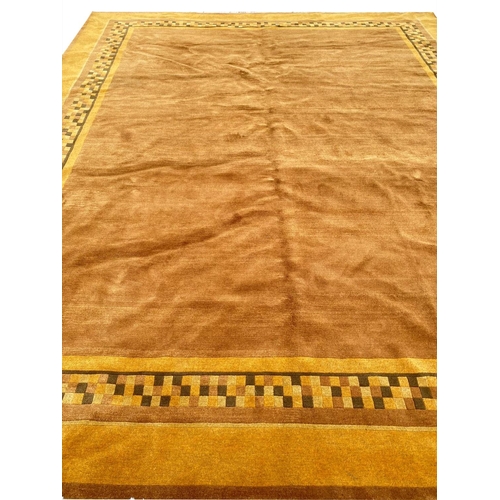 159 - VINTAGE TIBETON TEMPLE CARPET, 295cm x 245cm