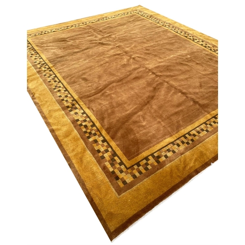 159 - VINTAGE TIBETON TEMPLE CARPET, 295cm x 245cm