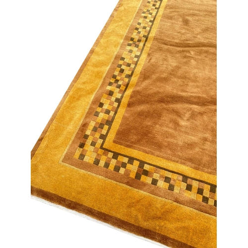 159 - VINTAGE TIBETON TEMPLE CARPET, 295cm x 245cm