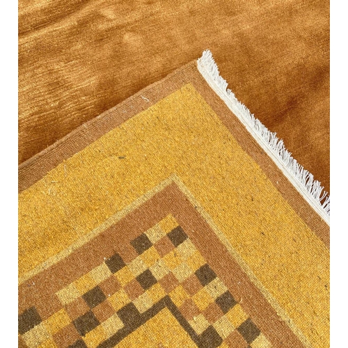 159 - VINTAGE TIBETON TEMPLE CARPET, 295cm x 245cm