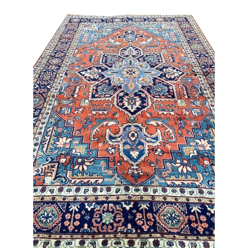 161 - ANTIQUE NORTH WEST PERSIAN CARPET, 350cm x 218cm.