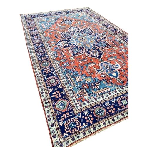 161 - ANTIQUE NORTH WEST PERSIAN CARPET, 350cm x 218cm.