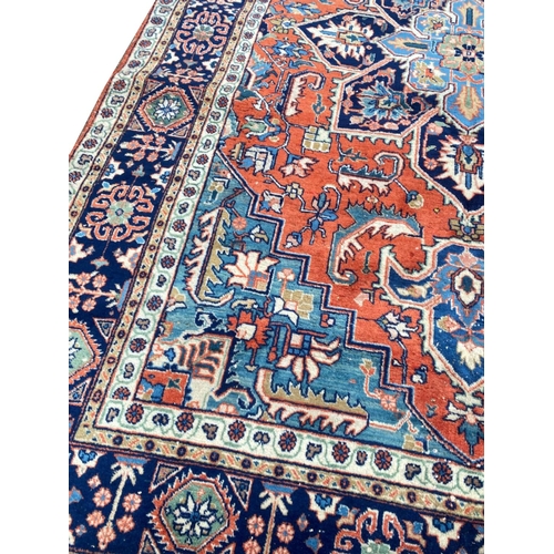 161 - ANTIQUE NORTH WEST PERSIAN CARPET, 350cm x 218cm.