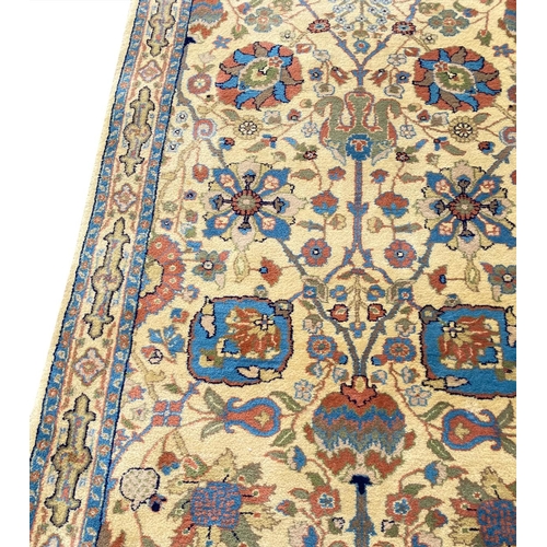 165 - VERY FINE SHAH ABBAS DESIGN TABRIZ RUNNER, 370cm x 80cm.