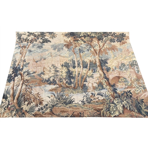 168 - ANTIQUE VERDURE DEISGN TAPESTRY, 180cm x 140cm.