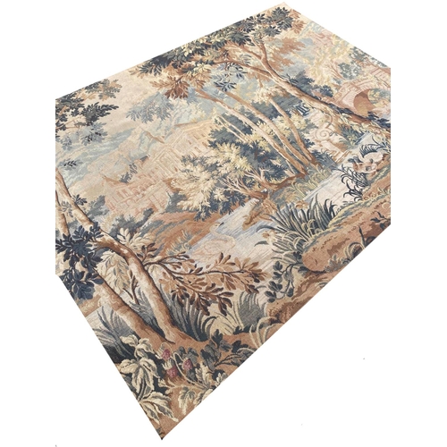 168 - ANTIQUE VERDURE DEISGN TAPESTRY, 180cm x 140cm.