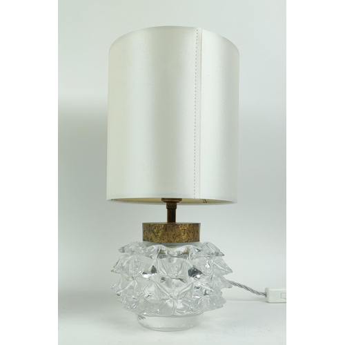 362 - PORTA ROMANA HEDGEHOG TABLE LAMPS, a pair with shades, overall each 37cm H, including shades. (2)