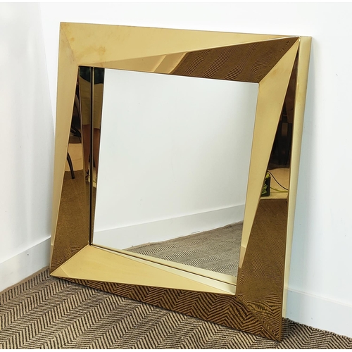 368 - WALL MIRROR ATTRIBUTED TO EICHHOLTZ, 99cm x 102cm.