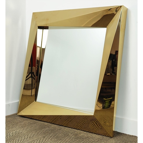 368 - WALL MIRROR ATTRIBUTED TO EICHHOLTZ, 99cm x 102cm.