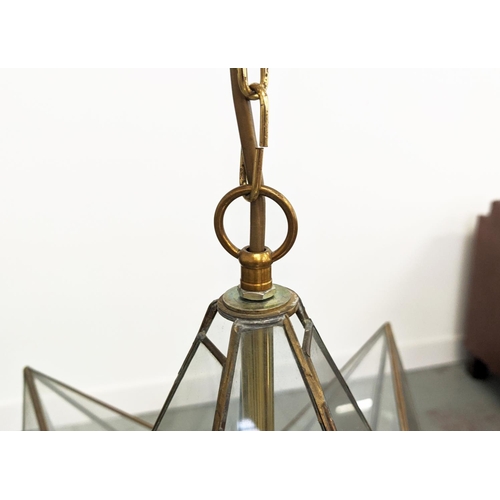 4 - CHARLES EDWARDS HANGING STAR LANTERN, 75cm H x 55cm.