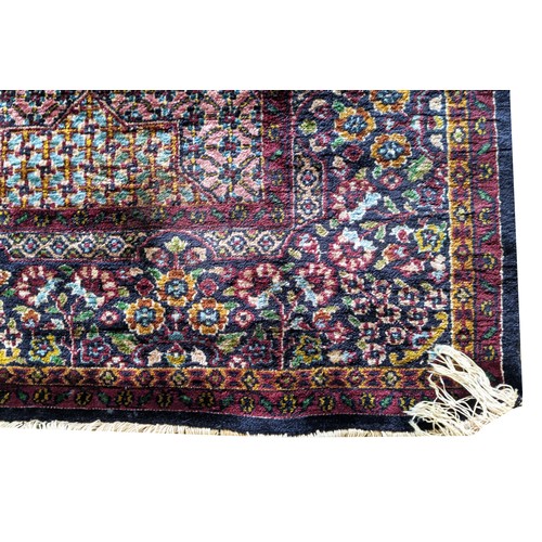 150A - SILK RUG, 181cm x 127cm.