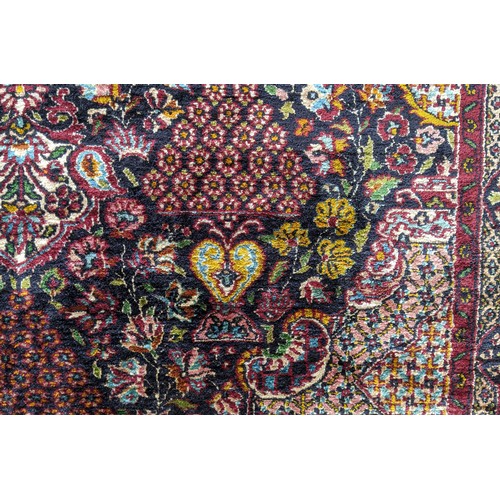 150A - SILK RUG, 181cm x 127cm.