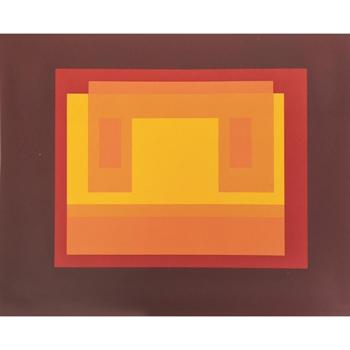 93 - JOSEPH ALBERS VARIANTS, screen prints, framed (2 in one frame), each 30cm x 40cm.