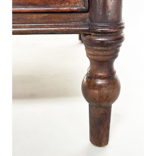 116 - CHESTS, a pair, Georgian design burr walnut each with three drawers, 50cm W x 46cm D x 65cm H. (2)