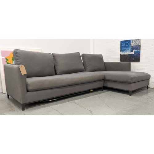 329 - CAMERICH CRESCENT SOFA BED, 285cm x 165cm x 95cm approx.