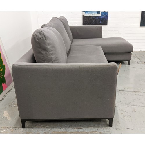 329 - CAMERICH CRESCENT SOFA BED, 285cm x 165cm x 95cm approx.