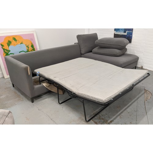 329 - CAMERICH CRESCENT SOFA BED, 285cm x 165cm x 95cm approx.