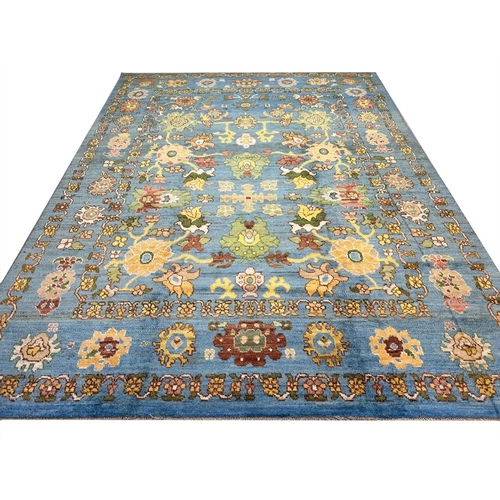 150 - FINE ANATOLIAN OUSHAK CARPET, 402cm x 300cm.