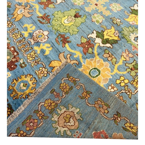 150 - FINE ANATOLIAN OUSHAK CARPET, 402cm x 300cm.