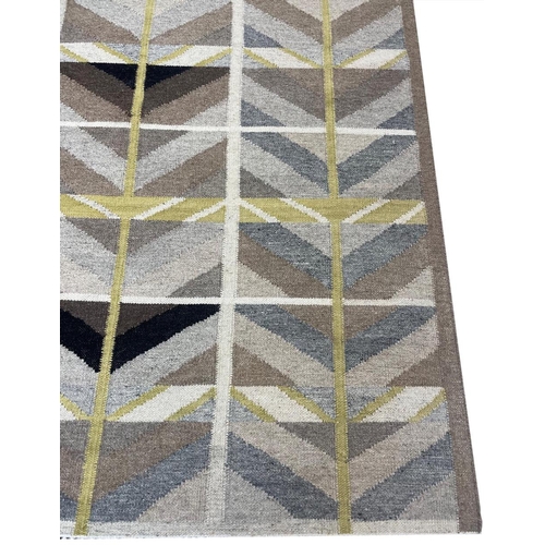 162 - FINE SWEDISH DESIGN KILIM, 298cm x 200cm.