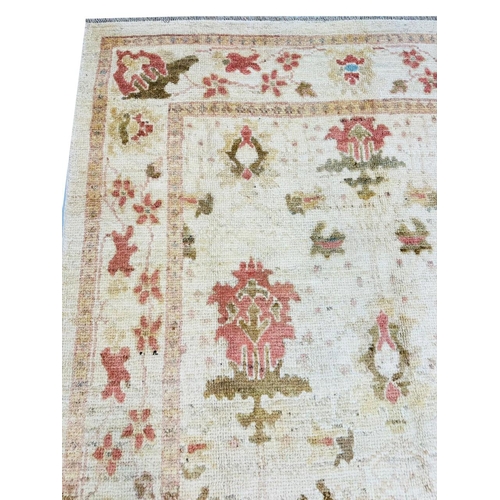 169 - FINE ARTS AND CRAFTS DESIGN OUSHAK CARPET, 243cm x 175cm.