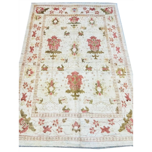 169 - FINE ARTS AND CRAFTS DESIGN OUSHAK CARPET, 243cm x 175cm.