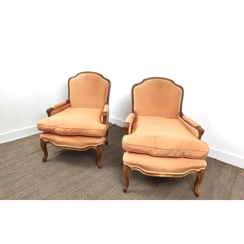 171 - BERGERES, a pair, en suite with previous lot, 95cm H x 71cm. (2)