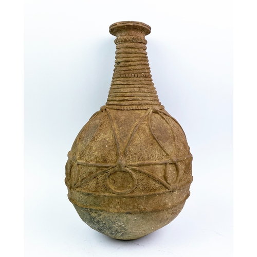 13 - POTTERY VASE, Yoruba Nigeria, 45cm H.