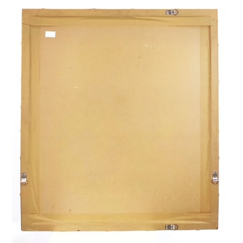 413 - WALL MIRROR, gilt faux bamboo frame, 122cm H x 99cm W.