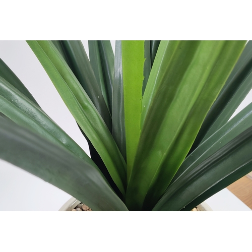 460 - FAUX ALOE VERA PLANTS, potted, 82cm H. (2)