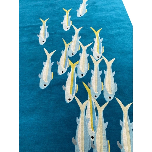 85 - THE RUG COMPANY CARPET, 227cm x 154cm, 'Fishes', designed by Edward Barker and Jay Osgerby.