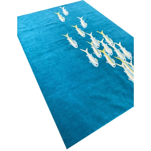 85 - THE RUG COMPANY CARPET, 227cm x 154cm, 'Fishes', designed by Edward Barker and Jay Osgerby.