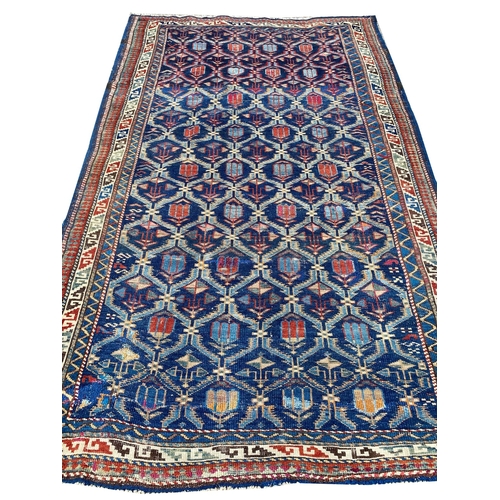 89 - ANTIQUE CAUCASIAN SHIRVAN RUG, 200cm x 123cm.