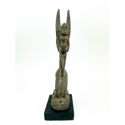 9 - CI-WARA ANTELOPE HEADRESS, three, Mali, 73cm H. (3)