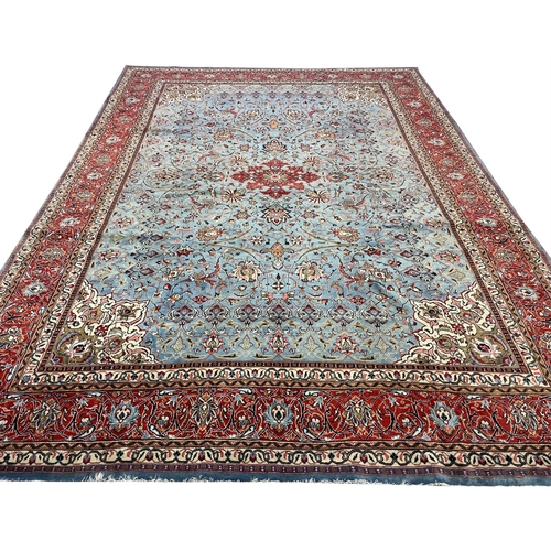 92 - VINTAGE PERSIAN MAHAL CARPET, 368cm x 271cm.