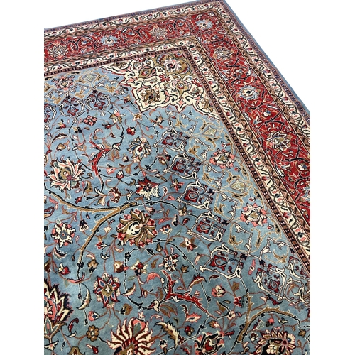 92 - VINTAGE PERSIAN MAHAL CARPET, 368cm x 271cm.