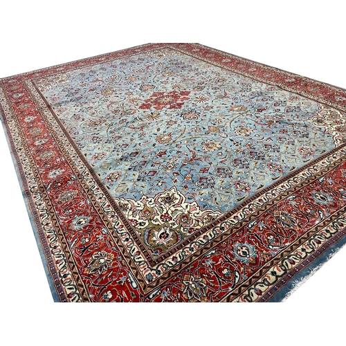 92 - VINTAGE PERSIAN MAHAL CARPET, 368cm x 271cm.