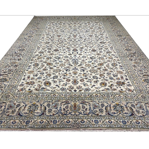 95 - FINE PERSIAN ISPHAHAN DESIGN CARPET, 360cm x 250cm.