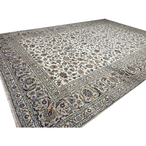 95 - FINE PERSIAN ISPHAHAN DESIGN CARPET, 360cm x 250cm.