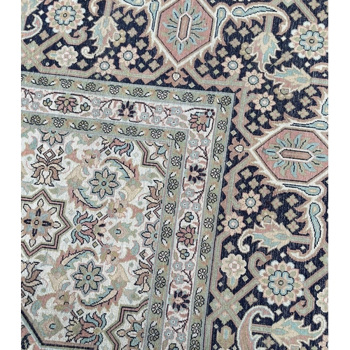 95 - FINE PERSIAN ISPHAHAN DESIGN CARPET, 360cm x 250cm.