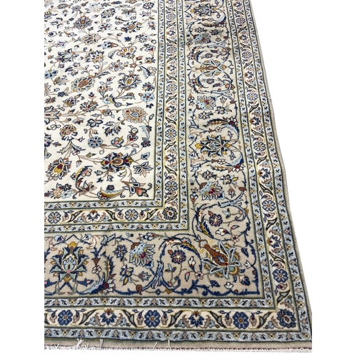 95 - FINE PERSIAN ISPHAHAN DESIGN CARPET, 360cm x 250cm.