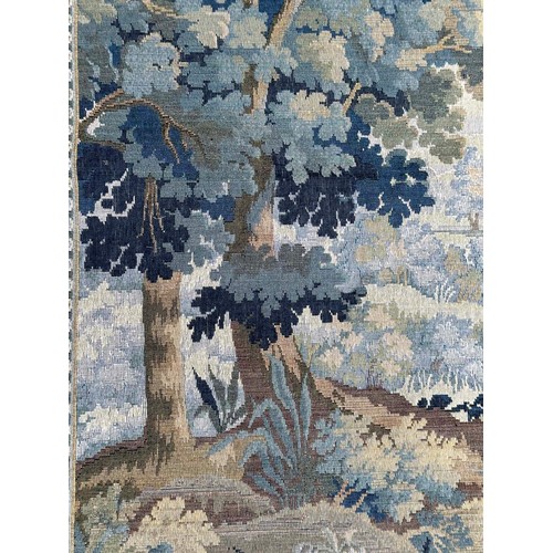 121 - VERDURE TAPESTRY, 17th century style Flemish wall hanging, contemporary reproduction, 187cm x 120cm